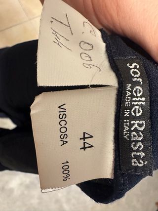 Vestito Lungo Donna Blu Scuro Manica Corta