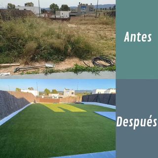 Césped artificial y servicios de jardinería