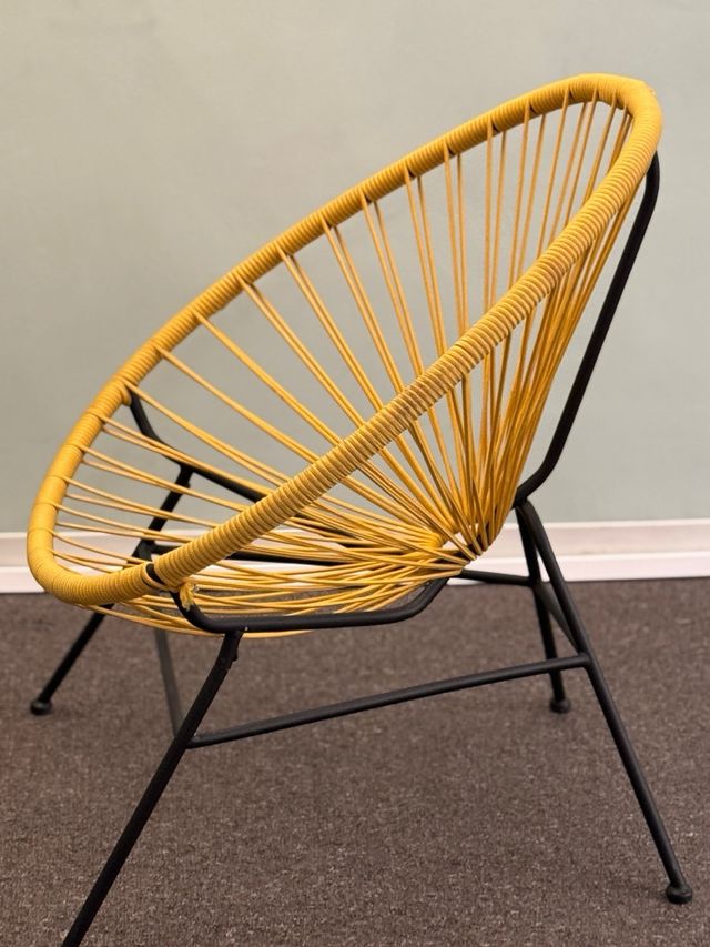 Sillon de cuerdas ocre