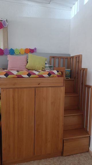 Dormitorio cama tren de madera REBAJADO 1200€