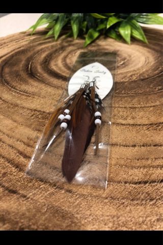 Pendientes plumas / Pendientes preciosos
