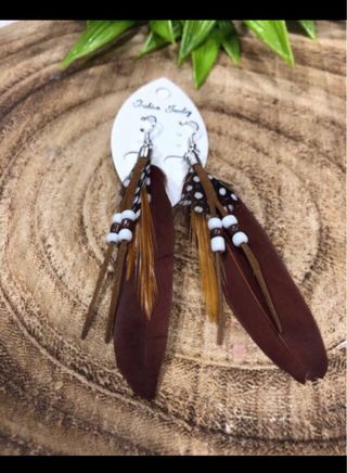 Pendientes plumas / Pendientes preciosos
