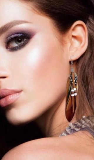 Pendientes plumas / Pendientes preciosos