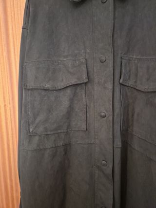 Camisa ante negra zara XL