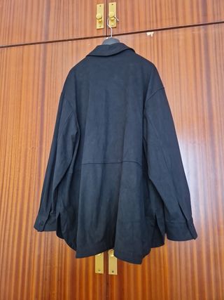 Camisa ante negra zara XL