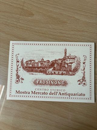 Frosinone cartolina 1992 antiquariato