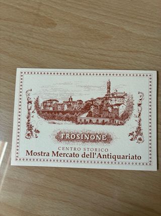 Frosinone cartolina 1992 antiquariato