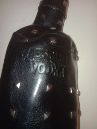 Funda de cuero para botella