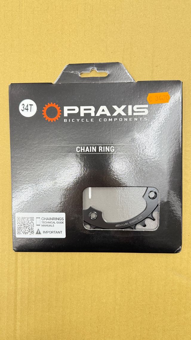 Plato Praxis EBike acero 34T 10 11 y 12v 104BCD