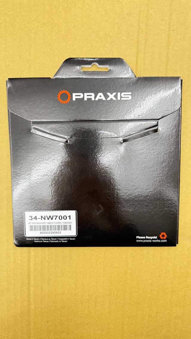 Plato Praxis EBike acero 34T 10 11 y 12v 104BCD