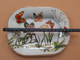 Preciosa bandeja decorativa y plato de cerámica