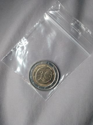 2 euro commemorativo Belgio 2009 UEM EMU UNC
