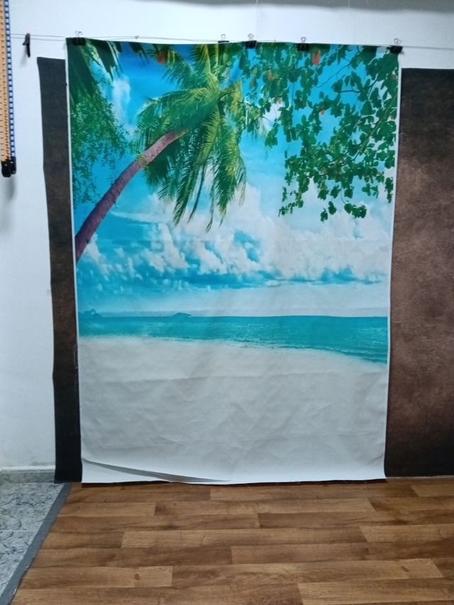 Sfondo fotografico sulla spiaggia tropicale