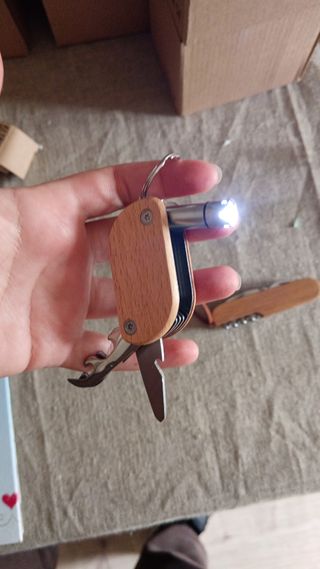 Llavero navaja grabado