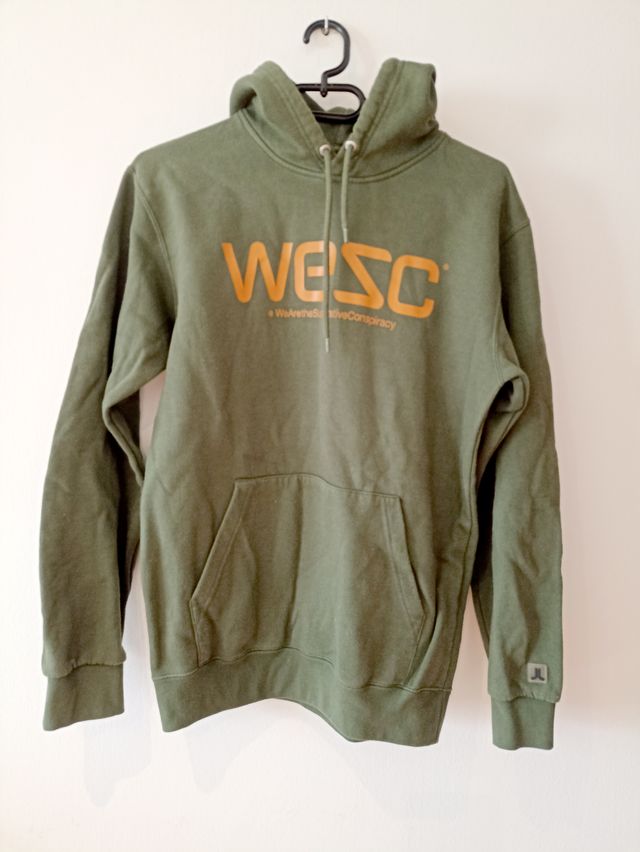 Sudadera con capucha verde oliva Wesc talla XS
