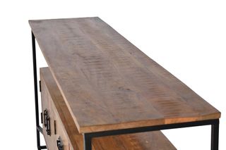 APARADOR MADERA Y METAL.NUEVO.INDIAN MOBEL-MUEBLES