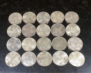 Lote 20 monedas 100 pesetas plata