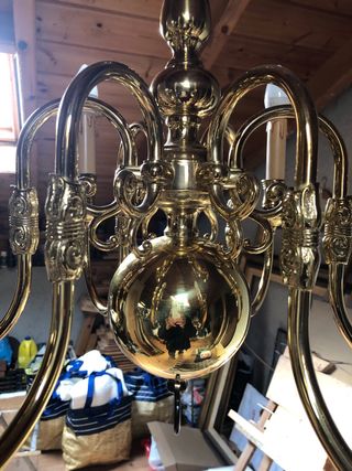 Lampara de Araña de bronce nueva