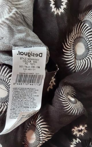 Vestido Desigual corto bicolor Nueva York