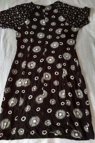 Vestido Desigual corto bicolor Nueva York