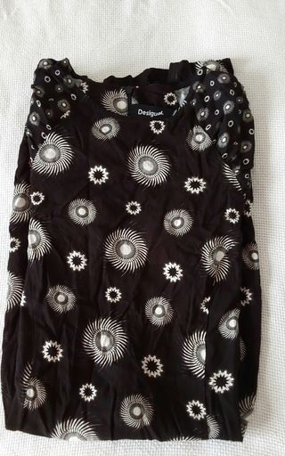 Vestido Desigual corto bicolor Nueva York