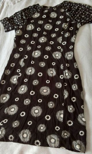 Vestido Desigual corto bicolor Nueva York