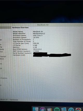 Macbook Air 13 inch mid 2011 A1369