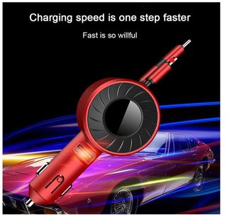 Caricabatteria auto telefono cellulare 3 in 1