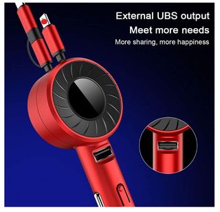 Caricabatteria auto telefono cellulare 3 in 1