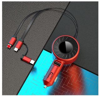 Caricabatteria auto telefono cellulare 3 in 1