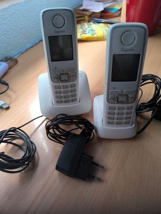 Teléfono inalámbrico Duo en blanco Gigaset A420