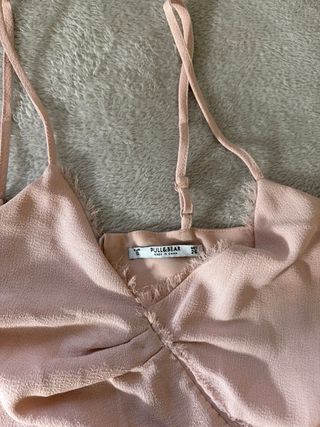 Mono corto rosa palo de Pull and Bear  Talla S