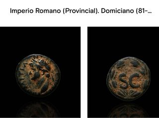 Moneda romana. Domiciano 81/96 e.C.