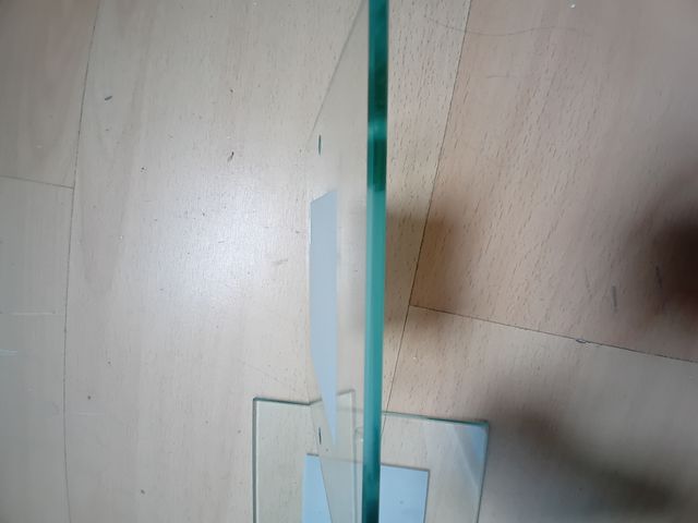 2 schermi alogeni in vetro 12x12cm