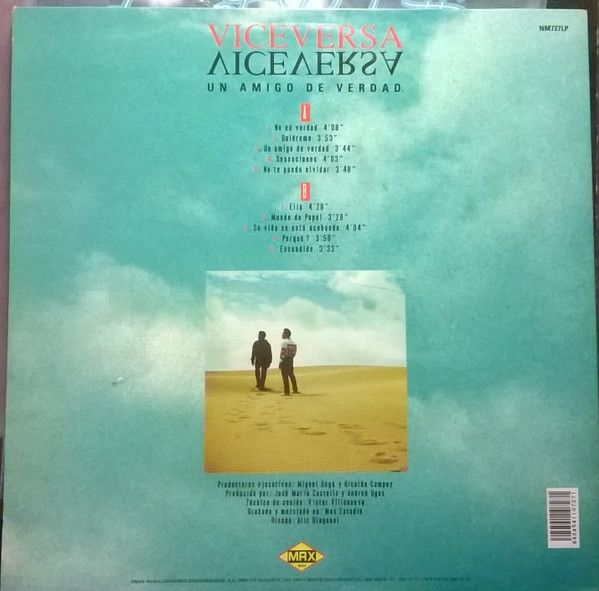 Viceversa. Un amigo de verdad. LP 1993.