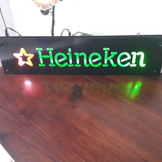 CARTEL LUMINOSO CERVEZA HEINEKEN.