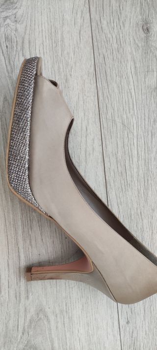 Zapatos fiesta champagne-dorado