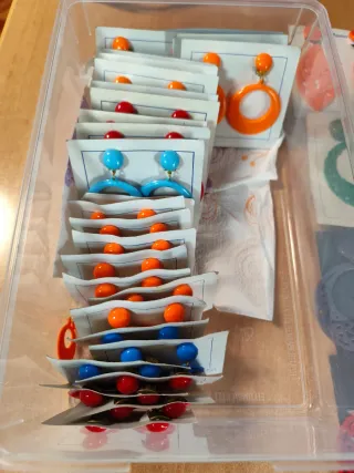 Pendientes flamenca niñas, adultas y muñecas