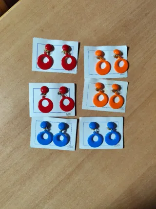 Pendientes flamenca niñas, adultas y muñecas