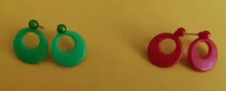 Pendientes de clip flamenca niñas, adultas y muñec