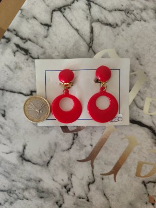 Pendientes de clip flamenca niñas, adultas y muñec