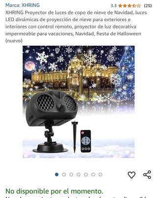 Proyector copos de nieve para exterior