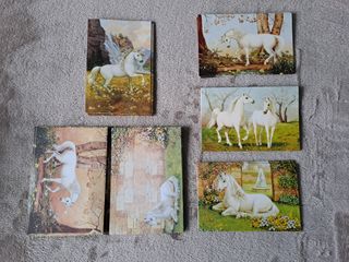 Caja postales unicornio