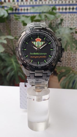 RELOJ REAL BETIS, ESCUDO GRABADO EN LA CORREA INOX
