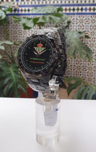 RELOJ REAL BETIS, ESCUDO GRABADO EN LA CORREA INOX