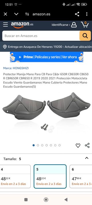 Guardamanos para moto