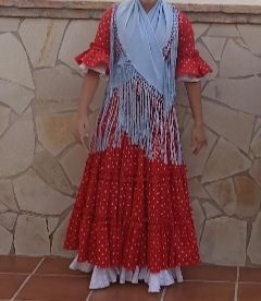 Traje flamenca canastero niña