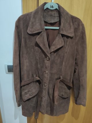 Chaqueta de ante