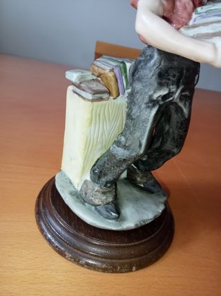 Figura di porcellana vintage STUDENTE