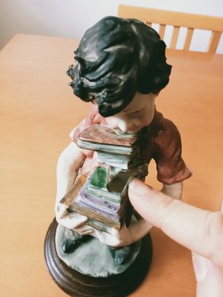 Figura di porcellana vintage STUDENTE